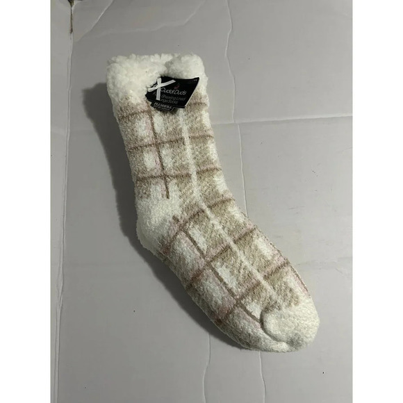 Cuddl Duds Faux Shearling Lined Slipper Lounge Socks - Picture 1 of 5